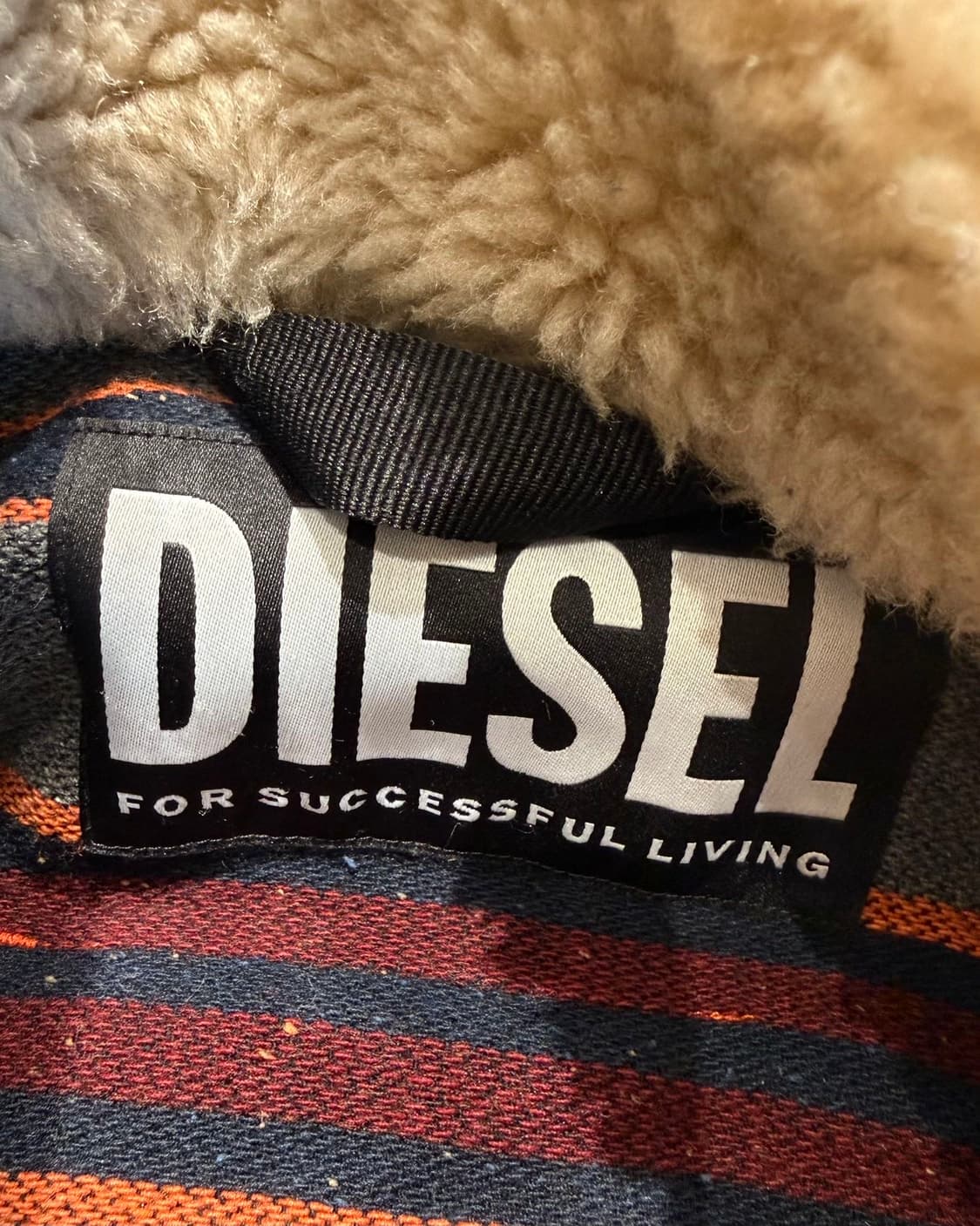 디젤 브라운 W-ARY 플리스 코듀로이 자켓 상품이미지8