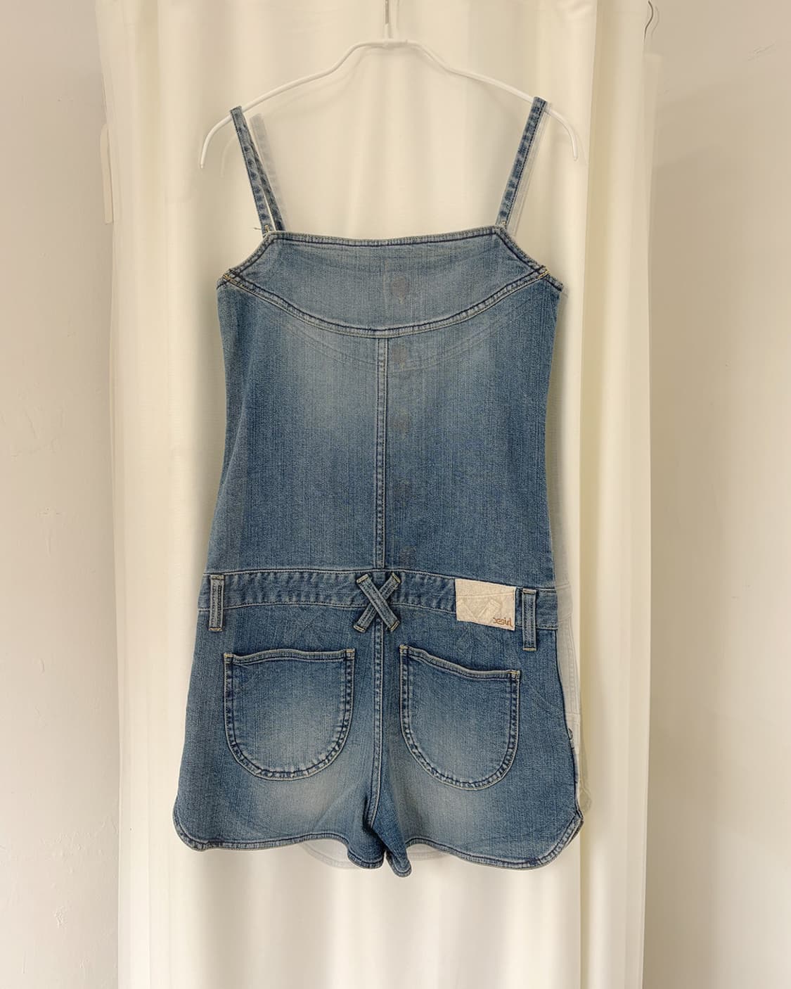 x-Girl bustier denim short overalls 상품이미지2