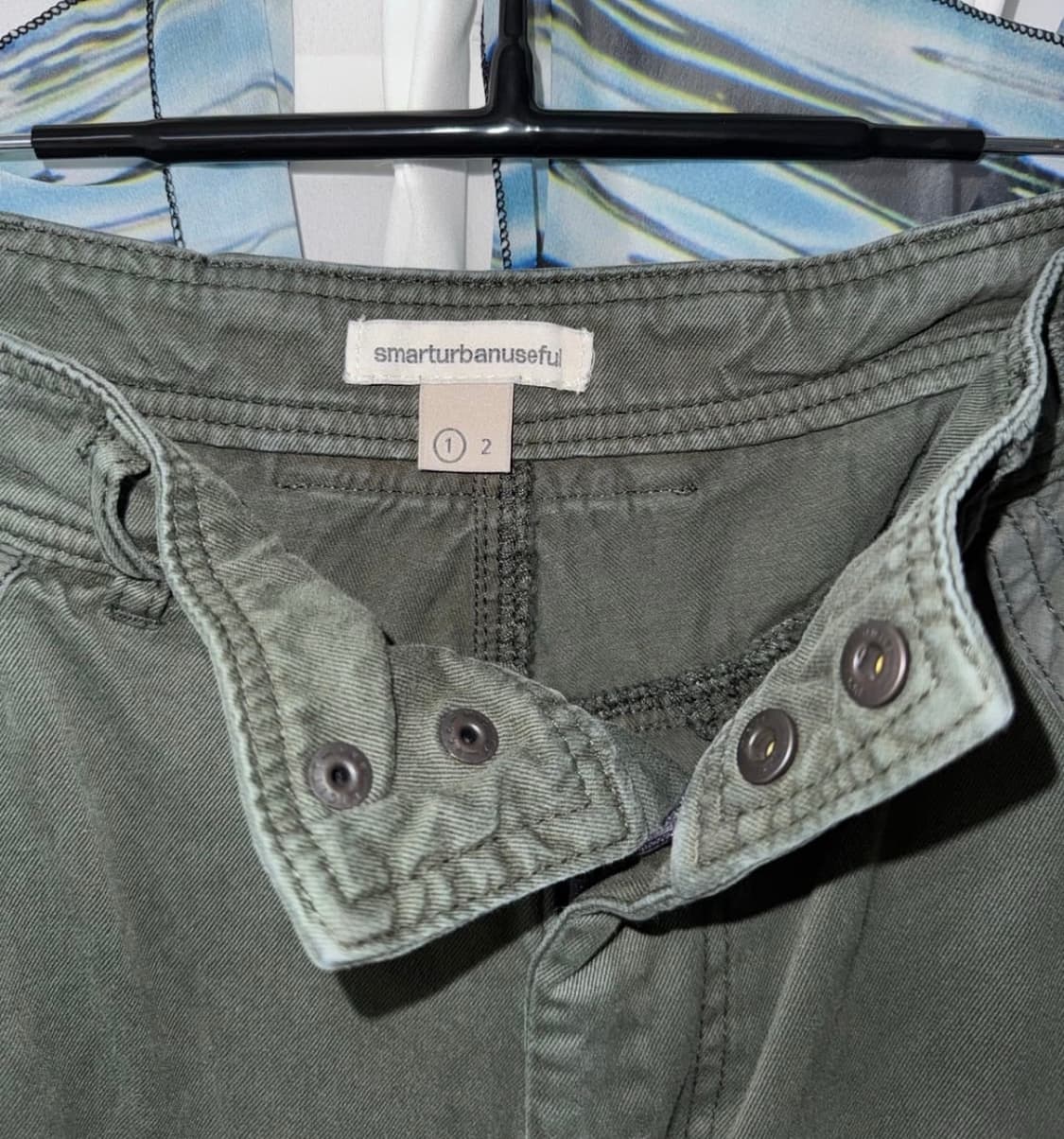 스마트어반유즈풀 코이세이오 워시드포켓팬츠 애쉬카키 1 상품이미지6