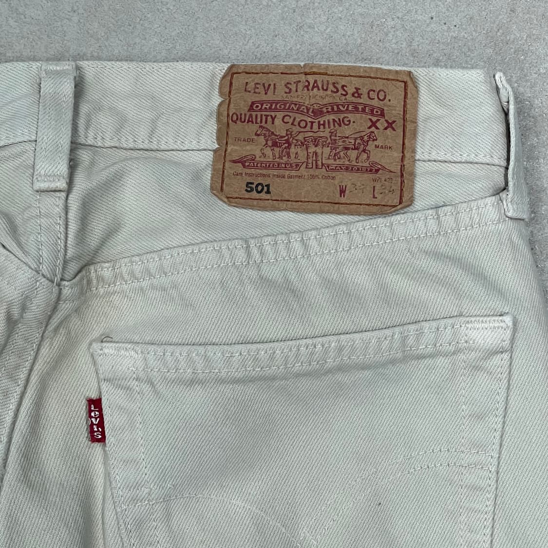 usa 리바이스 501 화이트 데님 s08998 상품이미지6