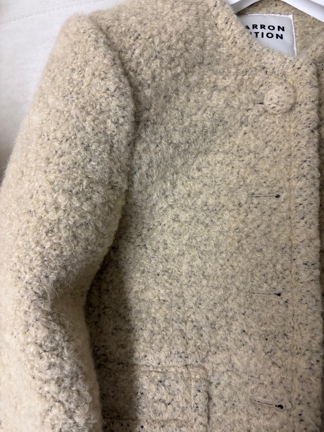 마론에디션 카키 멜란지 울 블레이저 상품이미지2