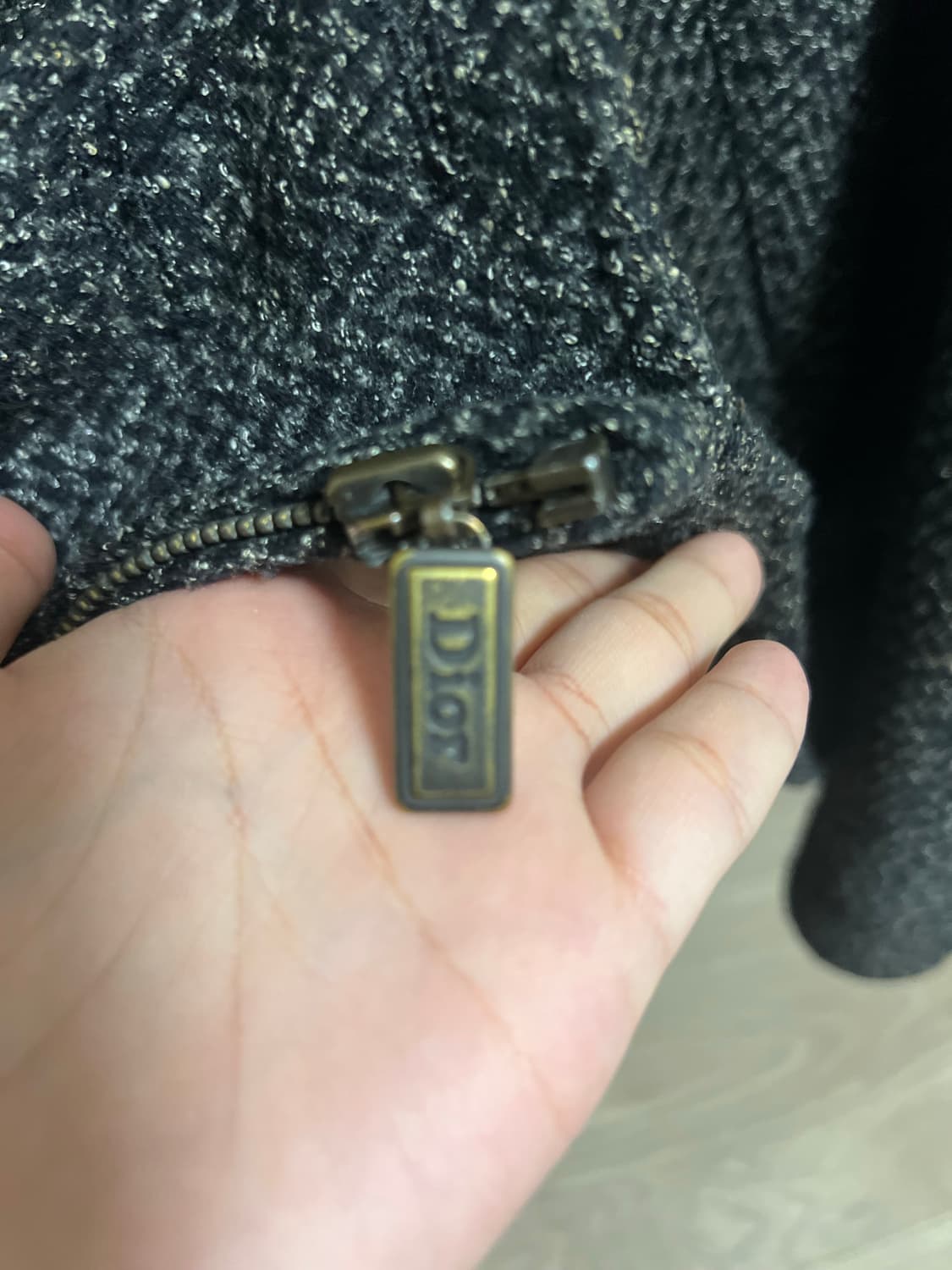 크리스찬 디올 정품 헤링본 블루종 자켓 상품이미지4