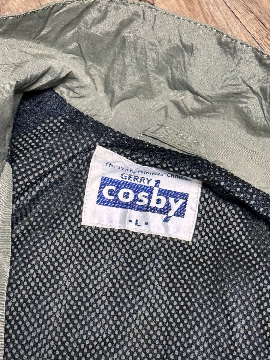 제리 코스비 90s 유광 올리브 아메카지 자켓 상품이미지5