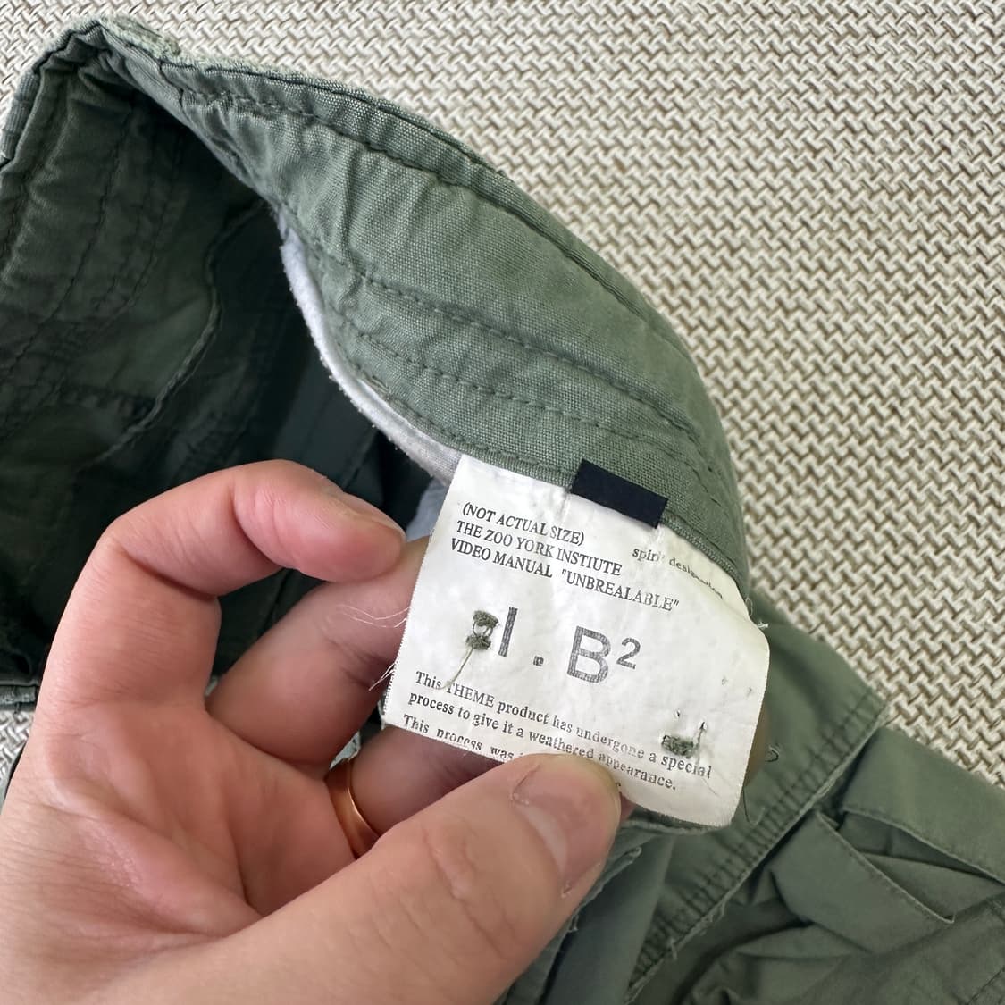 실측확인 빈티지 카고 반바지 팬츠 0413D 상품이미지2