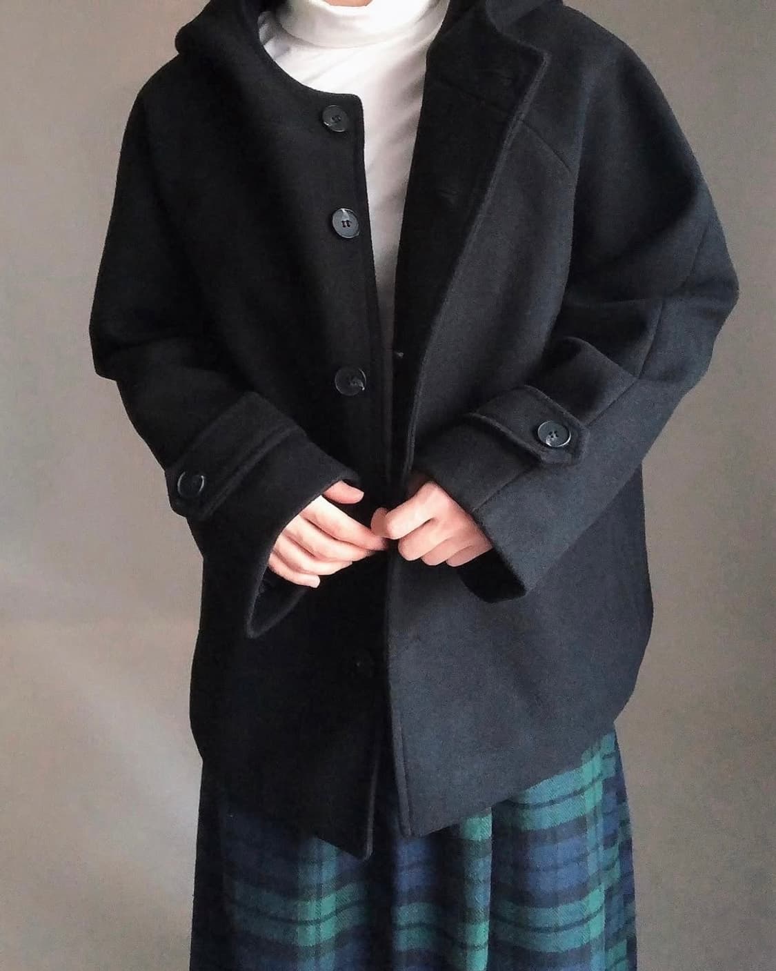 여성 울 숏코트 상품이미지1