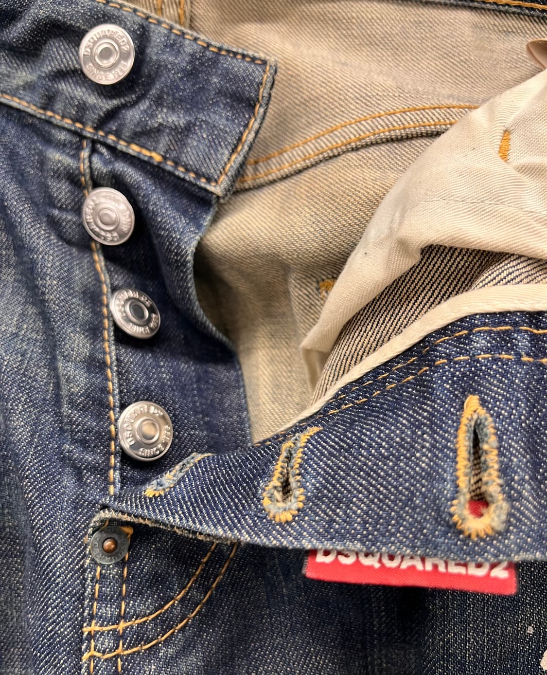 디스퀘어드2 데미지 워싱 바이커진 데님 44 상품이미지2