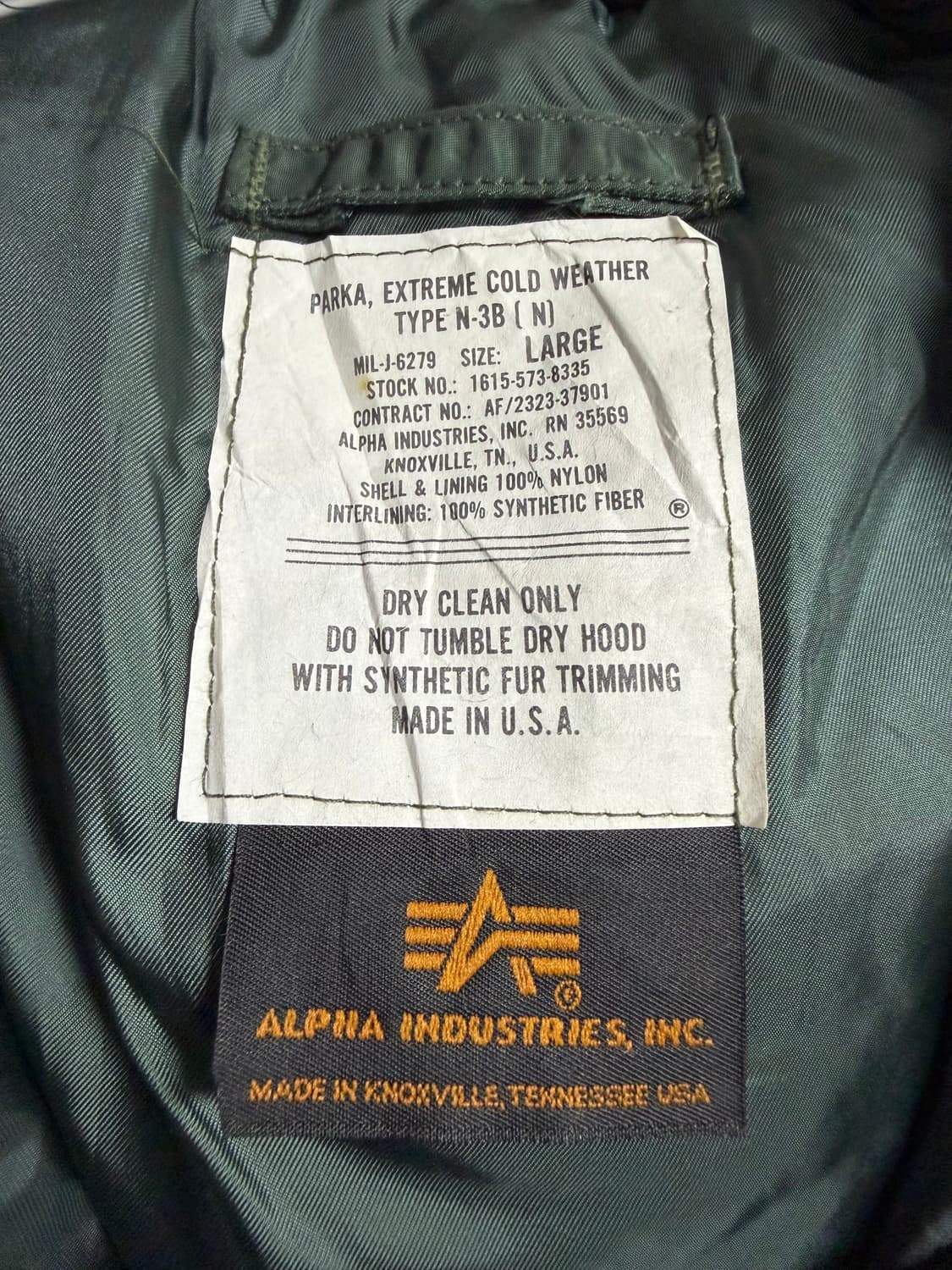 알파인더스트리 n-3b 파카 상품이미지3