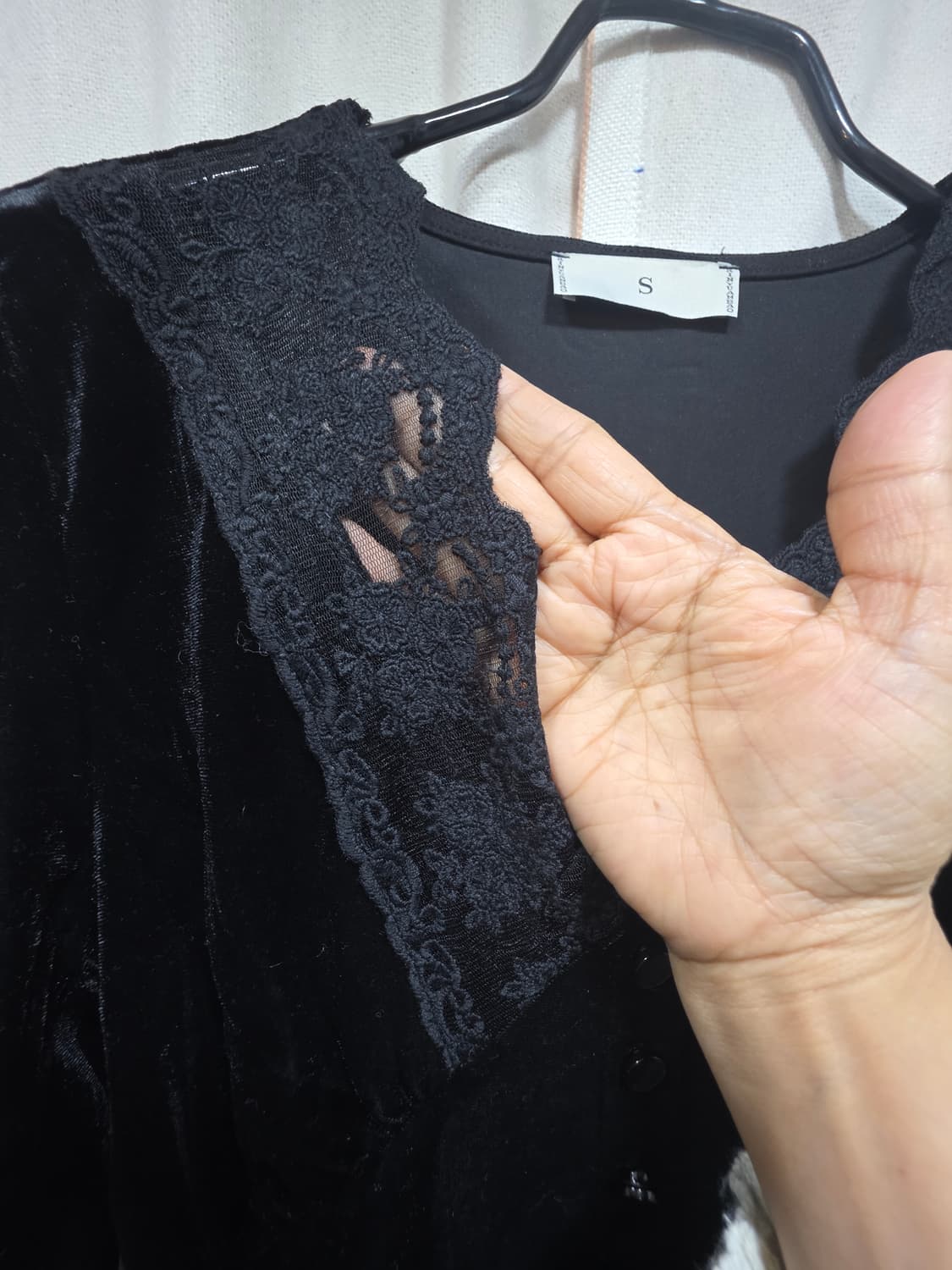 벨벳 레이스원피스 상품이미지3