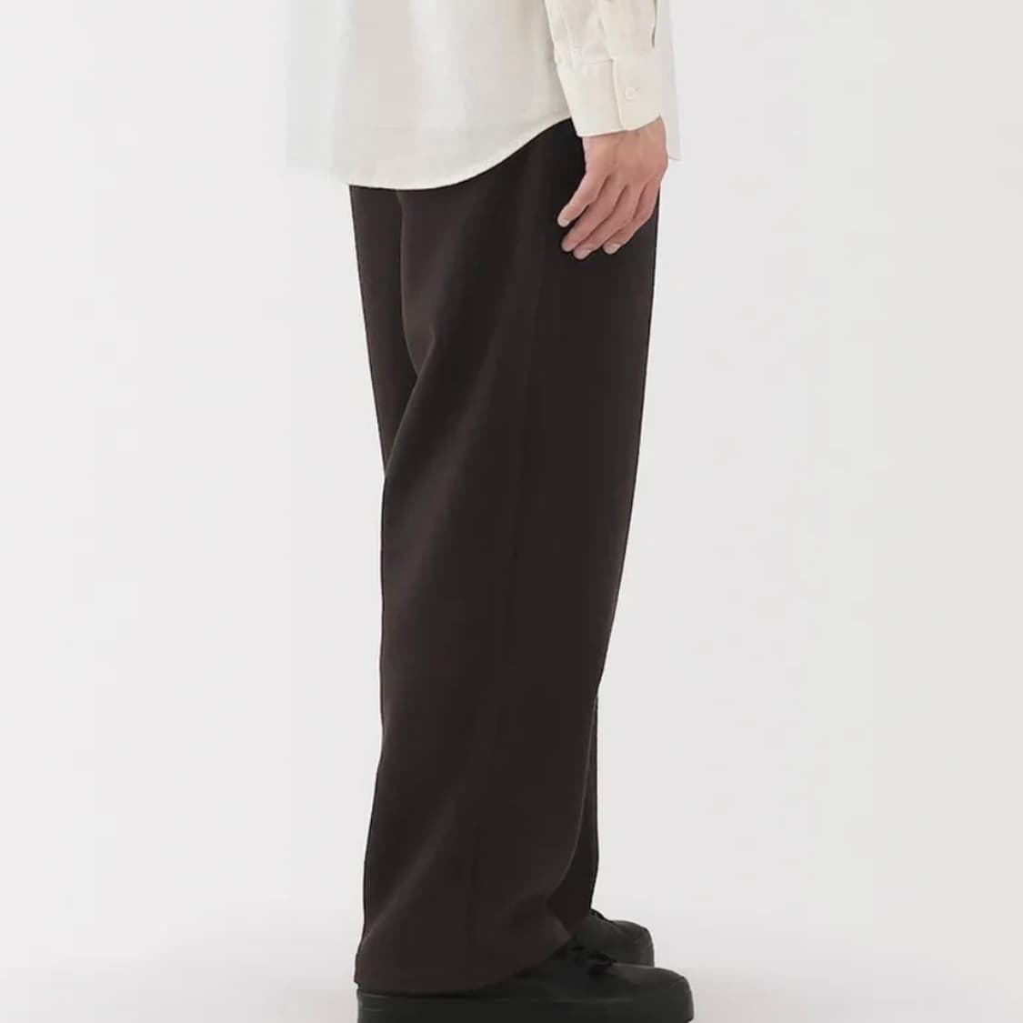 무지 라보 캐시미어 혼방 울팬츠 브라운 s사이즈 상품이미지2