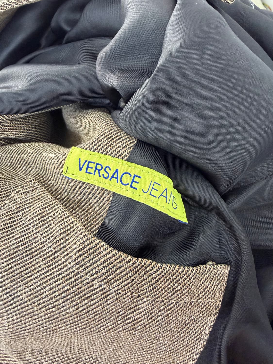 정품) 베르사체 남성 브라운 더블 브레스트 자켓 52(110) 상품이미지5