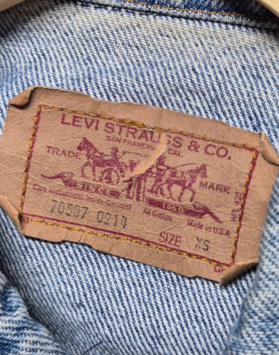 [실측 L] 80s US Made 리바이스 트러커 -113 상품이미지4