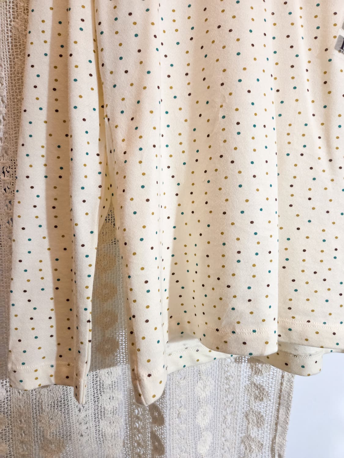 도트 목폴라 슬리브 상품이미지3