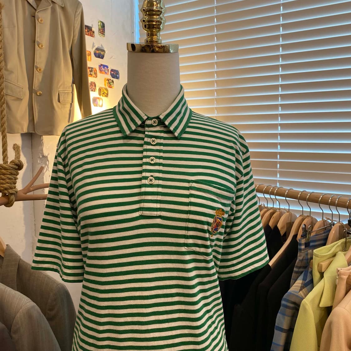 폴로랄프로렌 스트라이프 반팔 피케 셔츠 상품이미지3