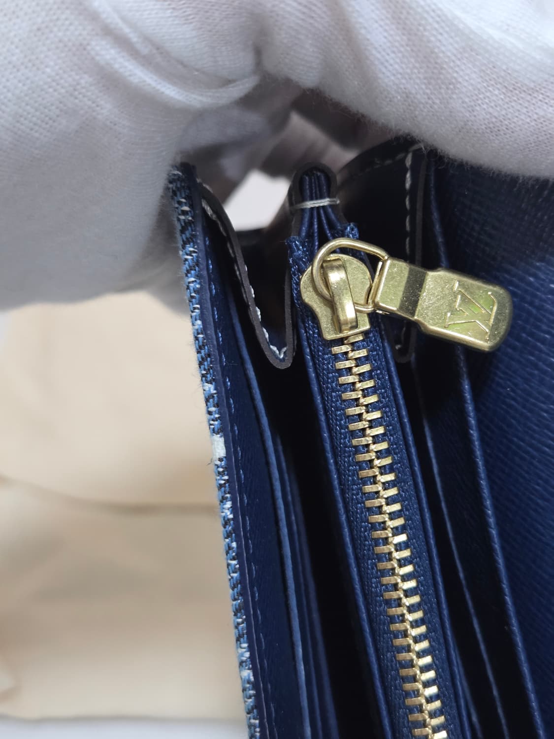 [새상품급] 루이비통 모노그램 데님 사라월렛 장지갑 상품이미지8