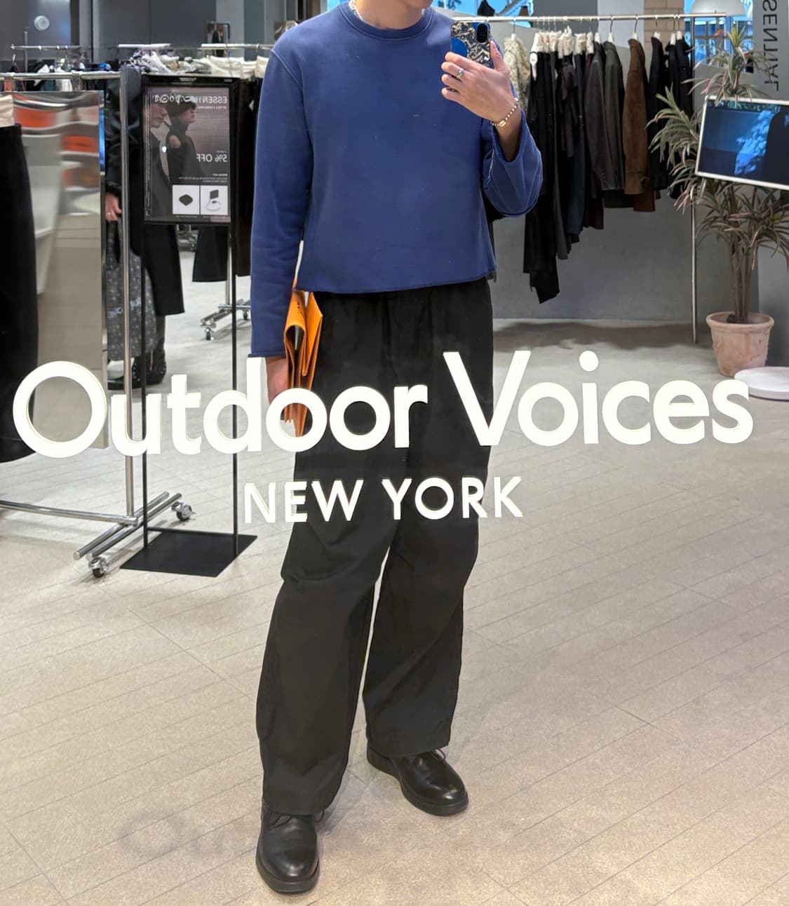 처칠롬퍼 washed sweat shirt 빈티지 블루 상품이미지7