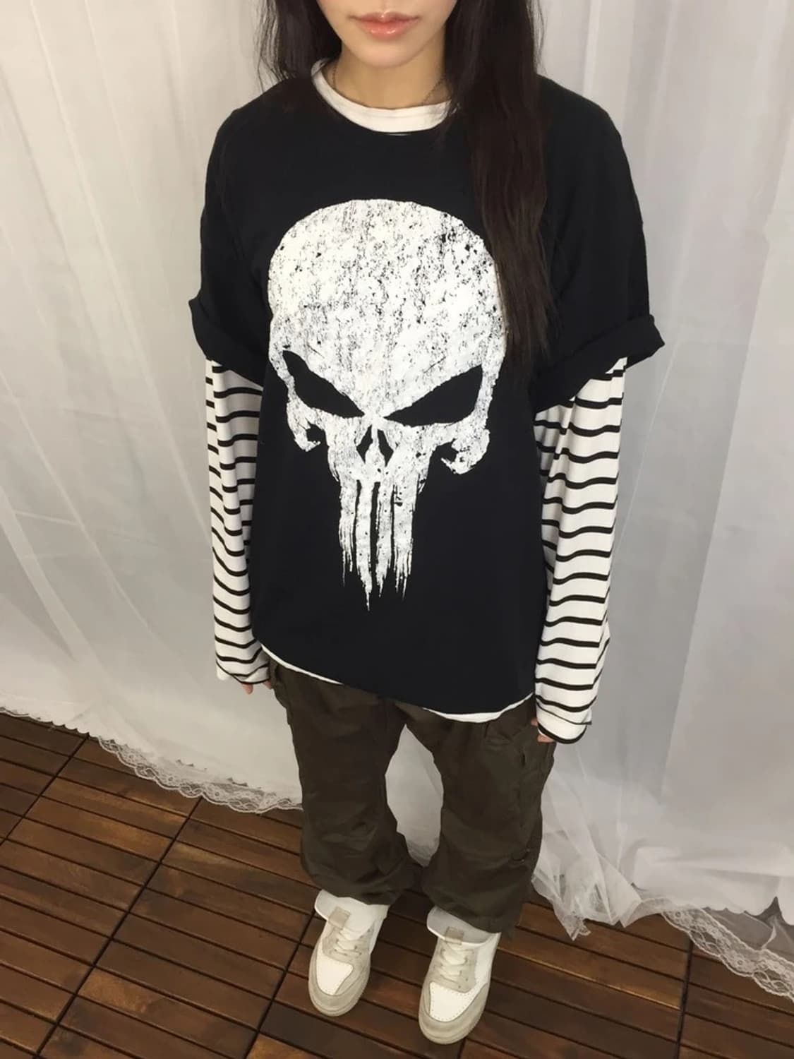Marvel Punisher Skull Graphic Tee 상품이미지2