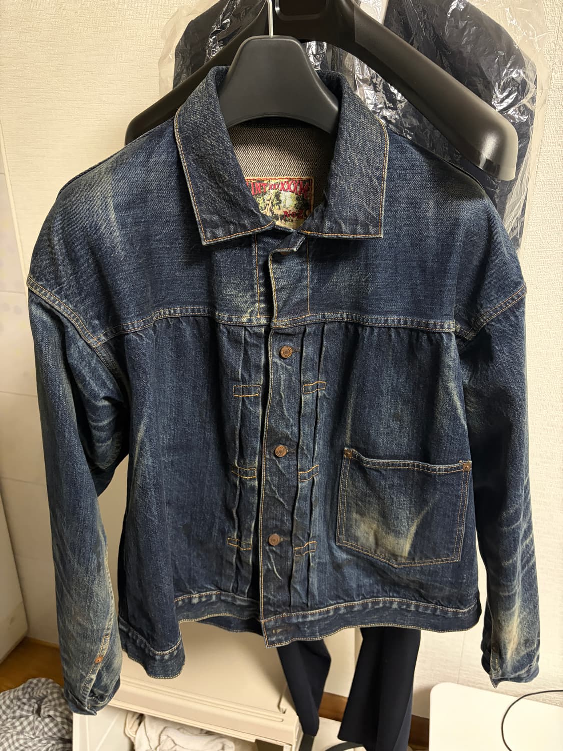 [m] 24ss 세인트미카엘 베르베르진 1st 데님자켓 상품이미지1