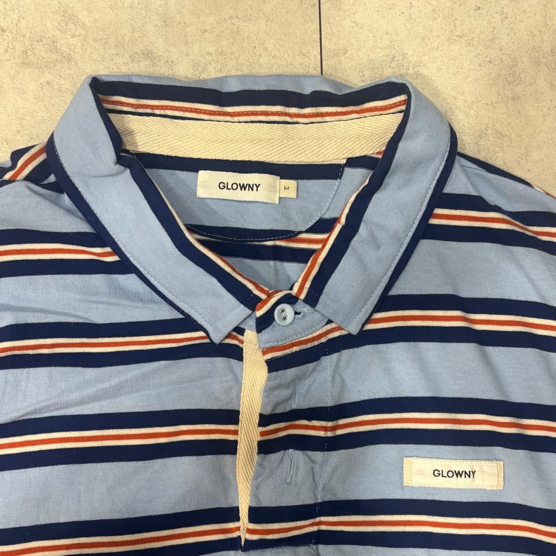 글로니) Terry PK Long Sleeve Blue M 상품이미지6