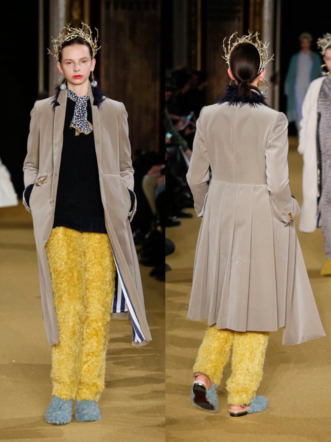 언더커버 2016 A/W 컬렉션 Perfect Day 울 플리스 퍼 샌들 상품이미지2