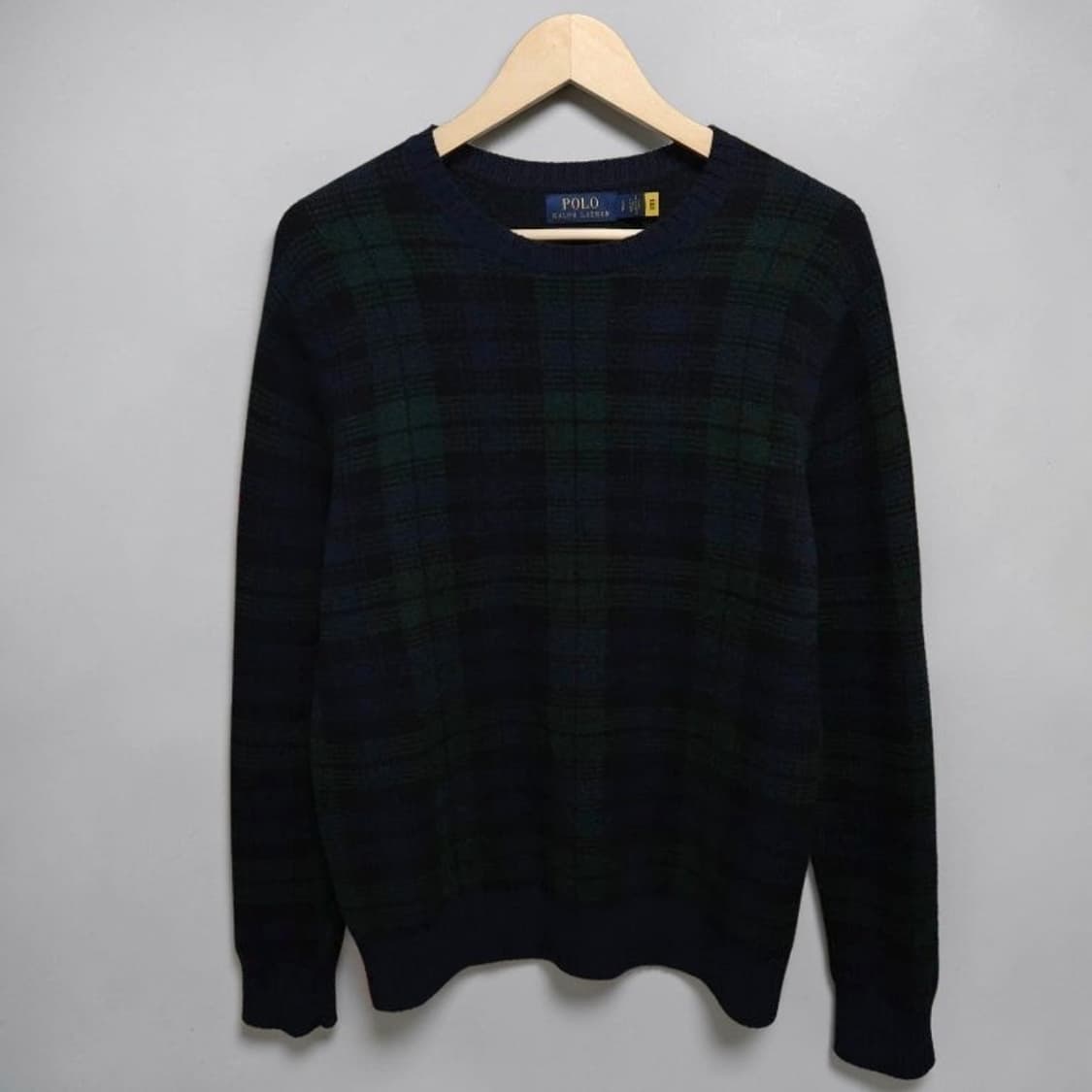 100 Polo 폴로 랄프로렌 체크 니트 블랙워치 상품이미지1