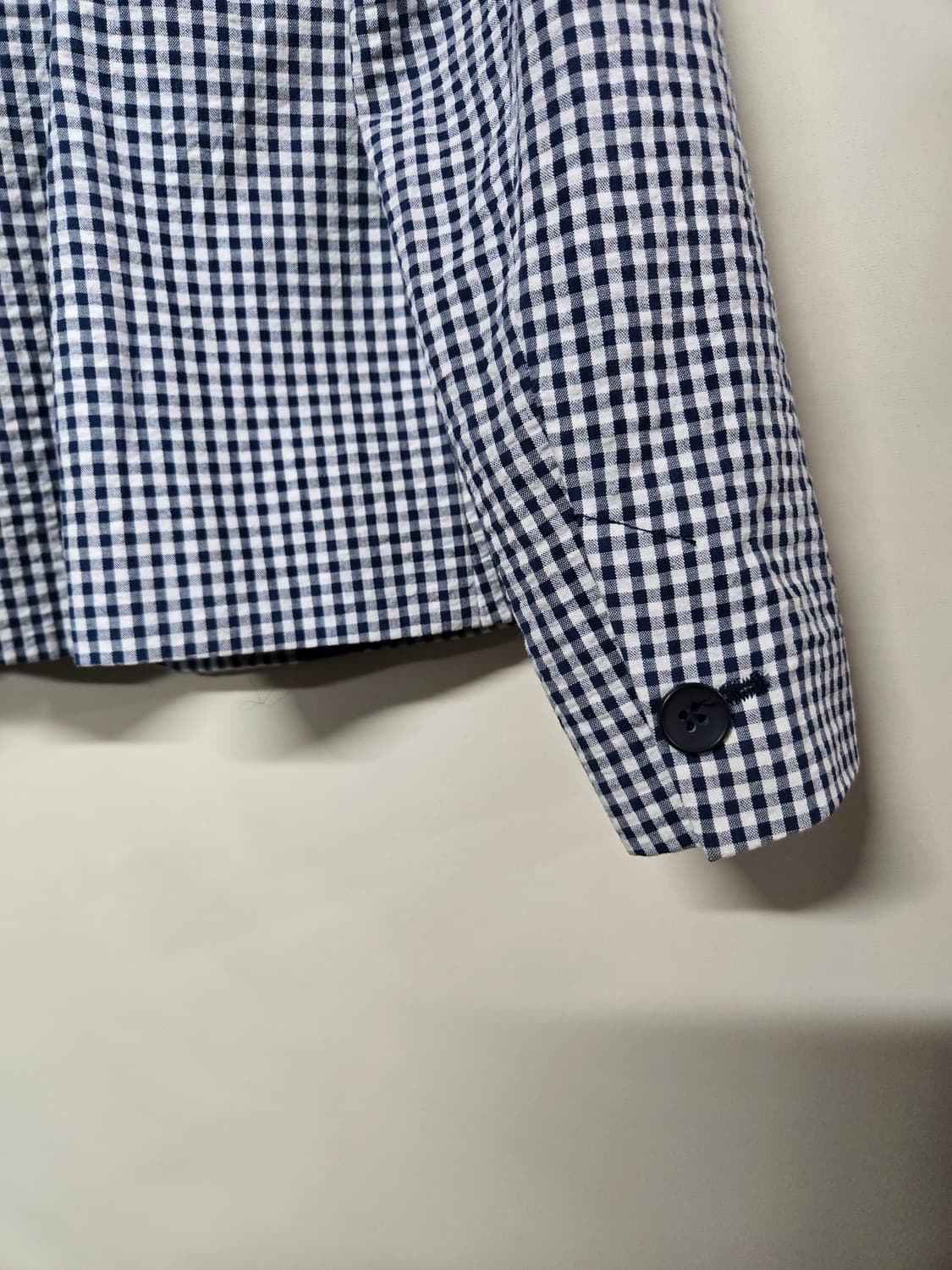  ZARA 블루 체크 패턴 여성 자켓 EUR38 상품이미지3