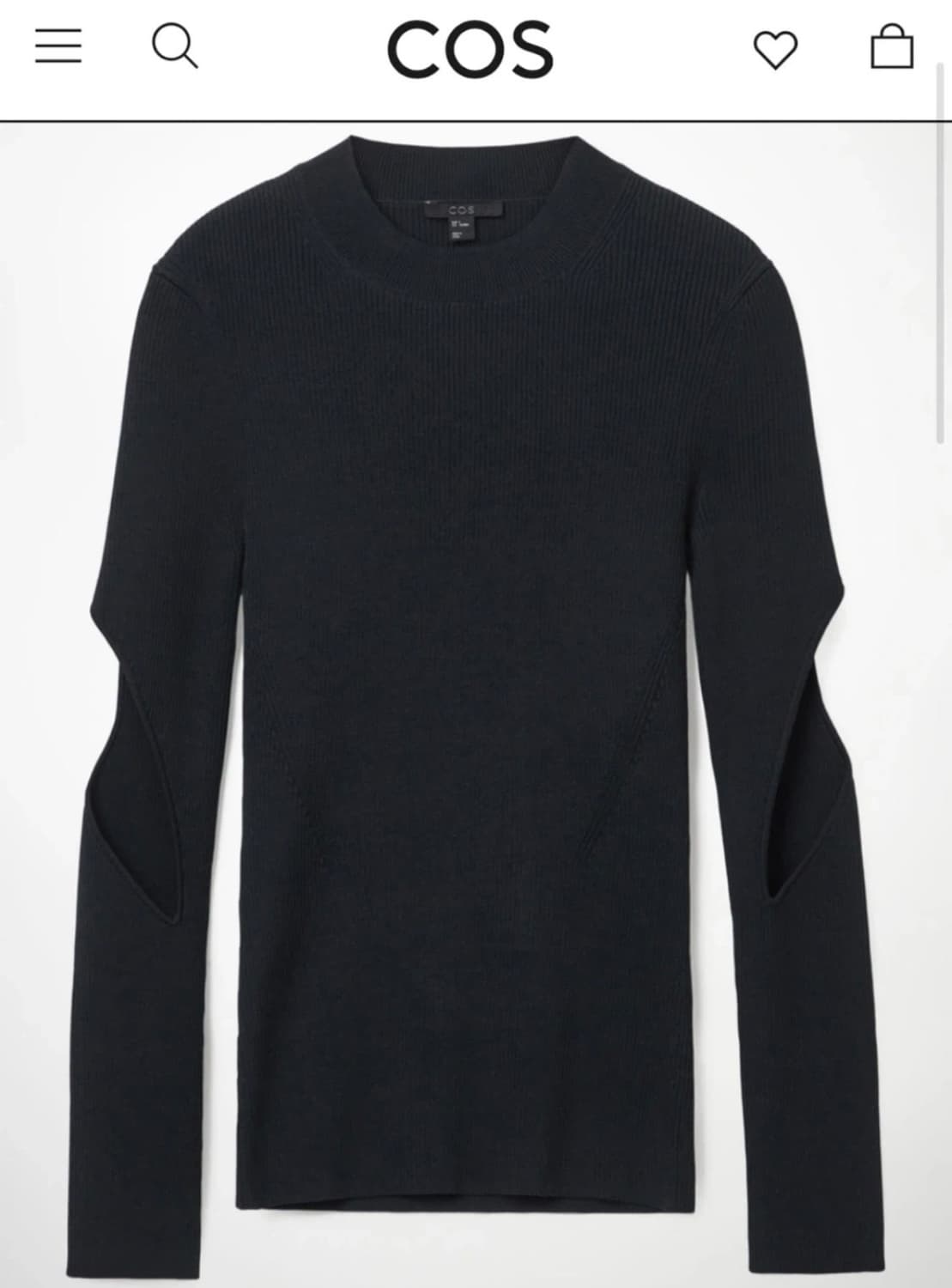 cos 컷 아웃 니트 XS 상품이미지1