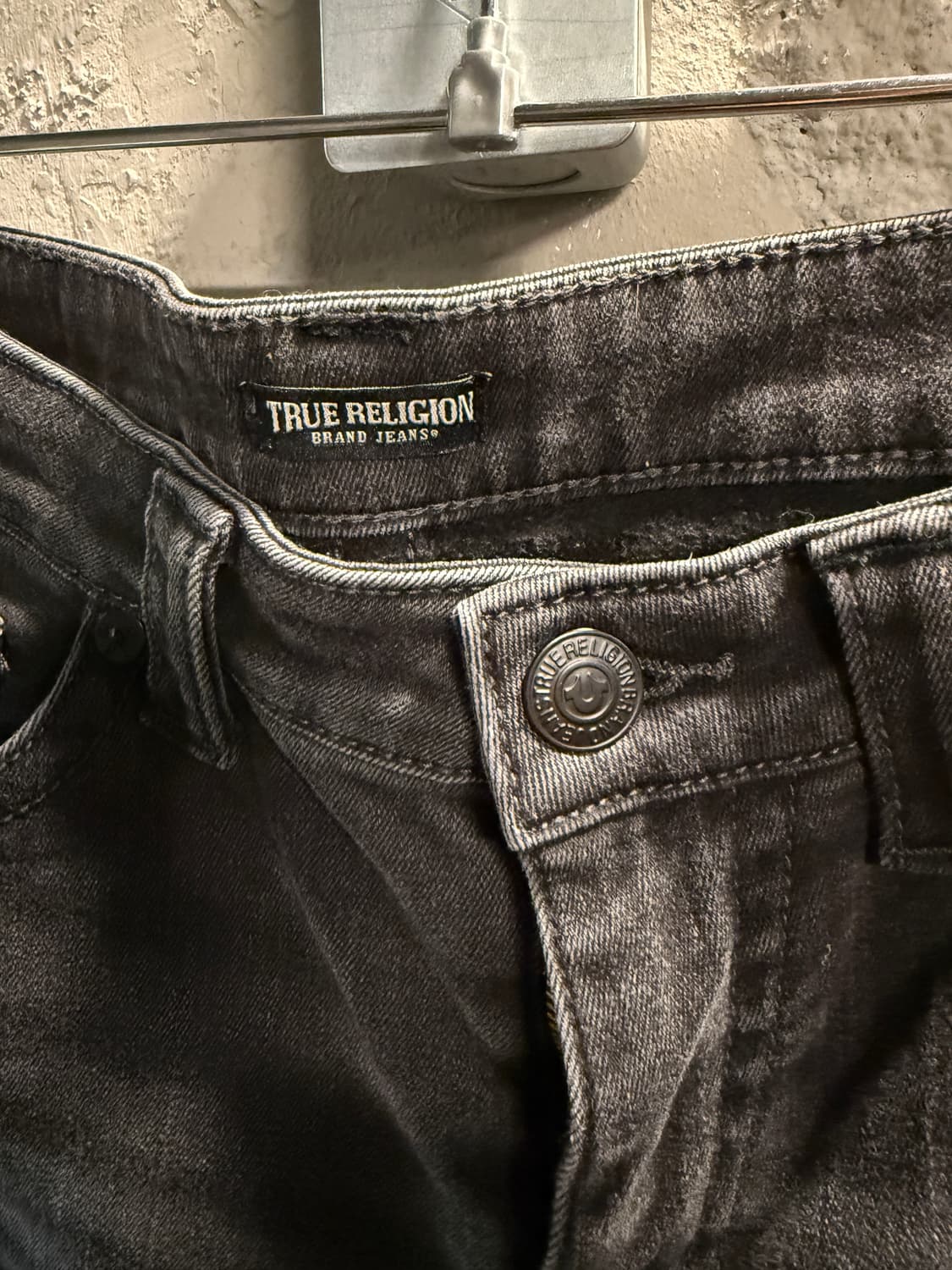 트루릴리전 블랙 워시 데님 팬츠 28 상품이미지4