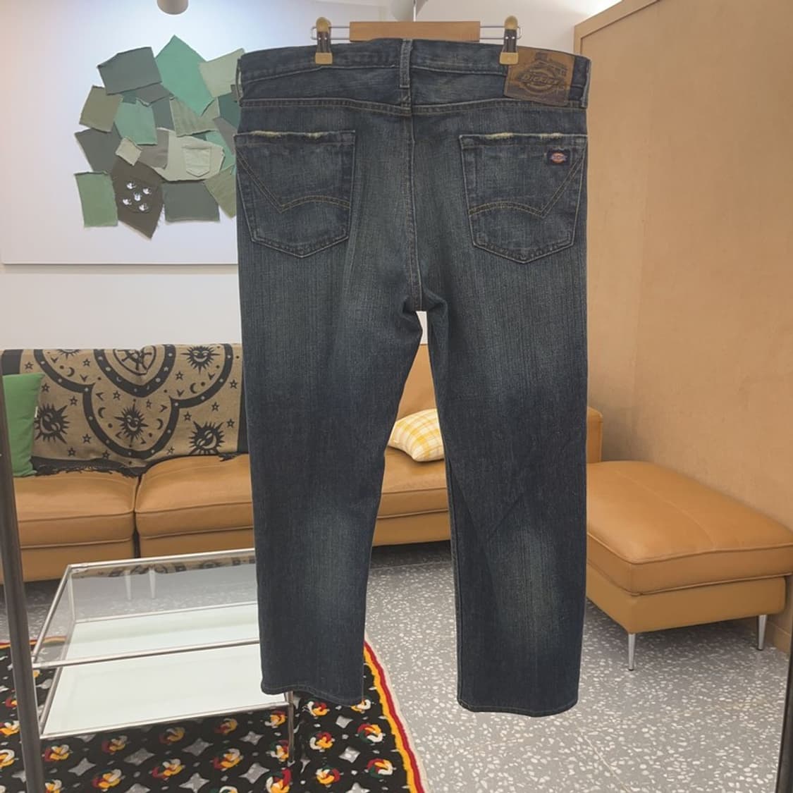 디키즈 올드스쿨 빈티지 워싱 데님팬츠 36인치 C07712 상품이미지4