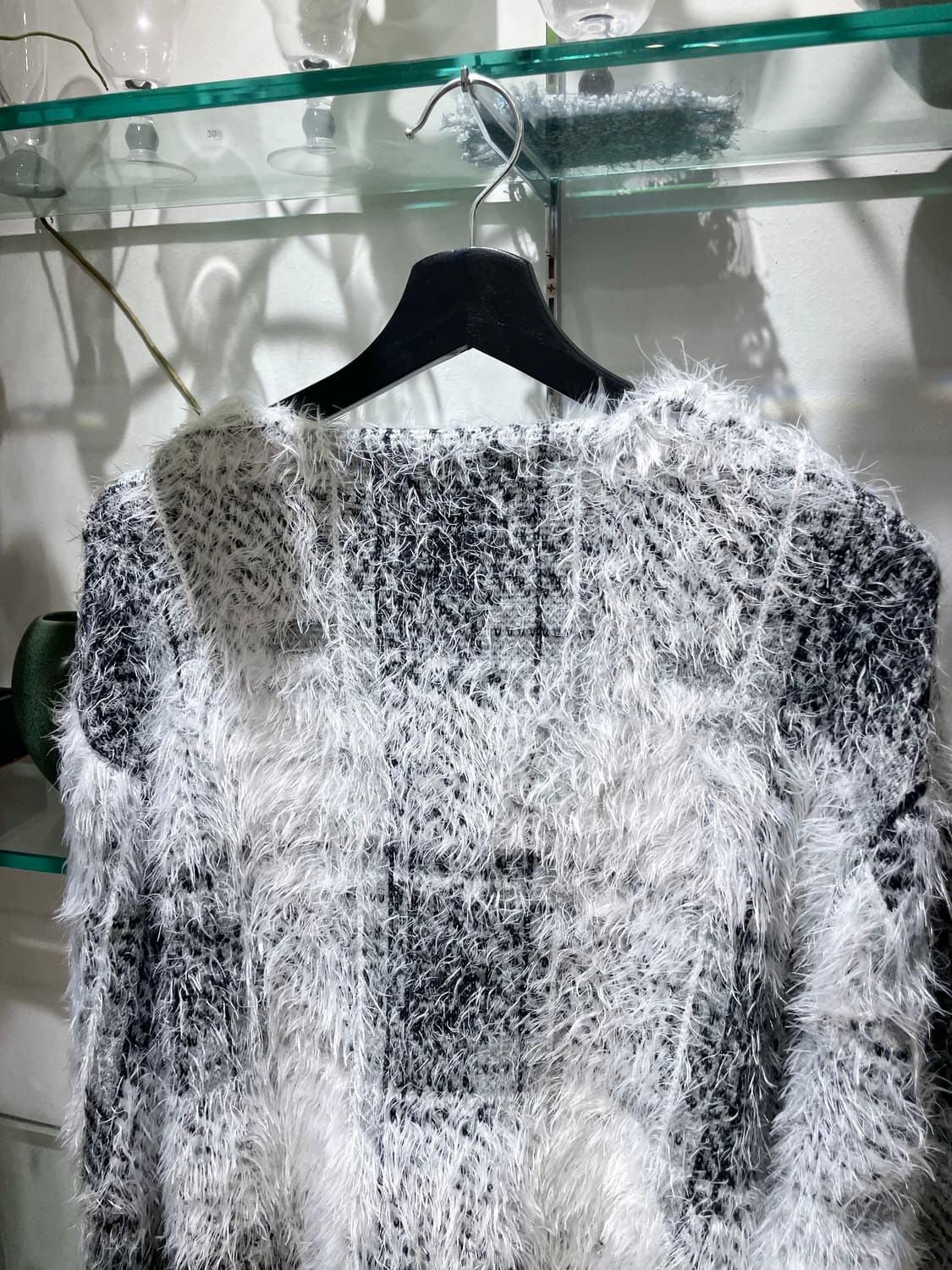 스투시 hairy plaid cardigan 상품이미지6