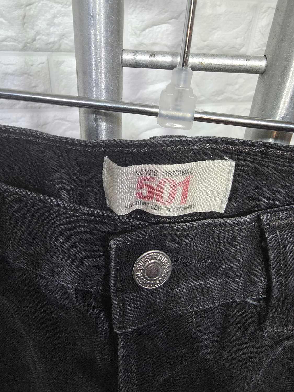 리바이스 501 블랙진 W33 L32 상품이미지4