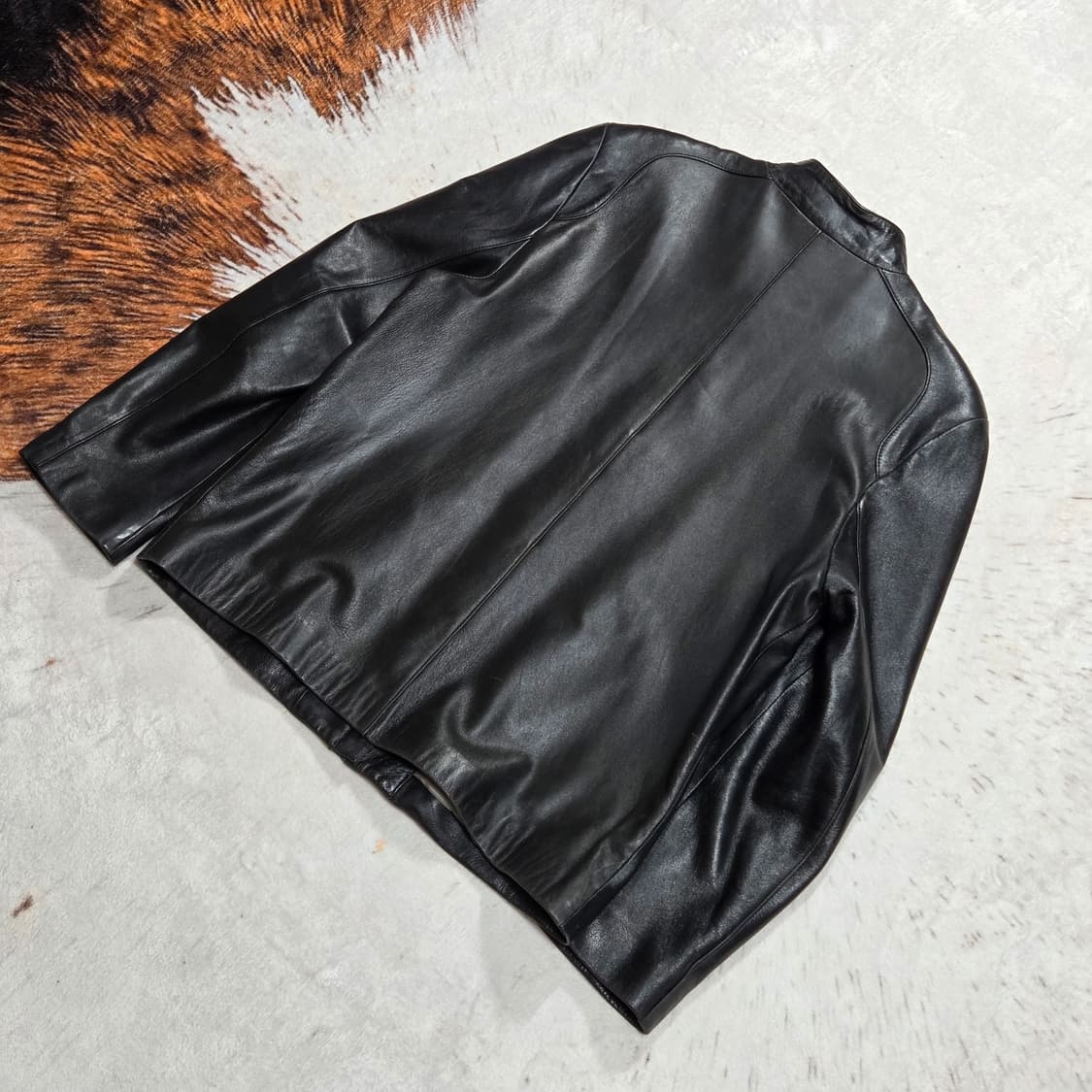 빈티지 리얼레더 블랙 양가죽 자켓 상품이미지5