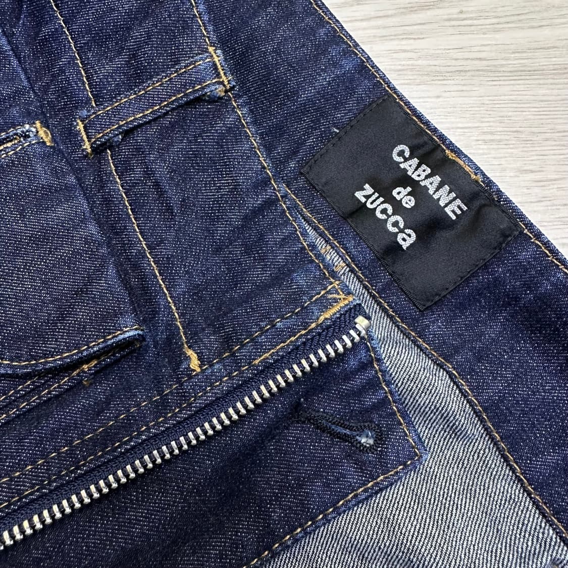 카반드주카 사선지퍼 카고 데님팬츠 상품이미지5