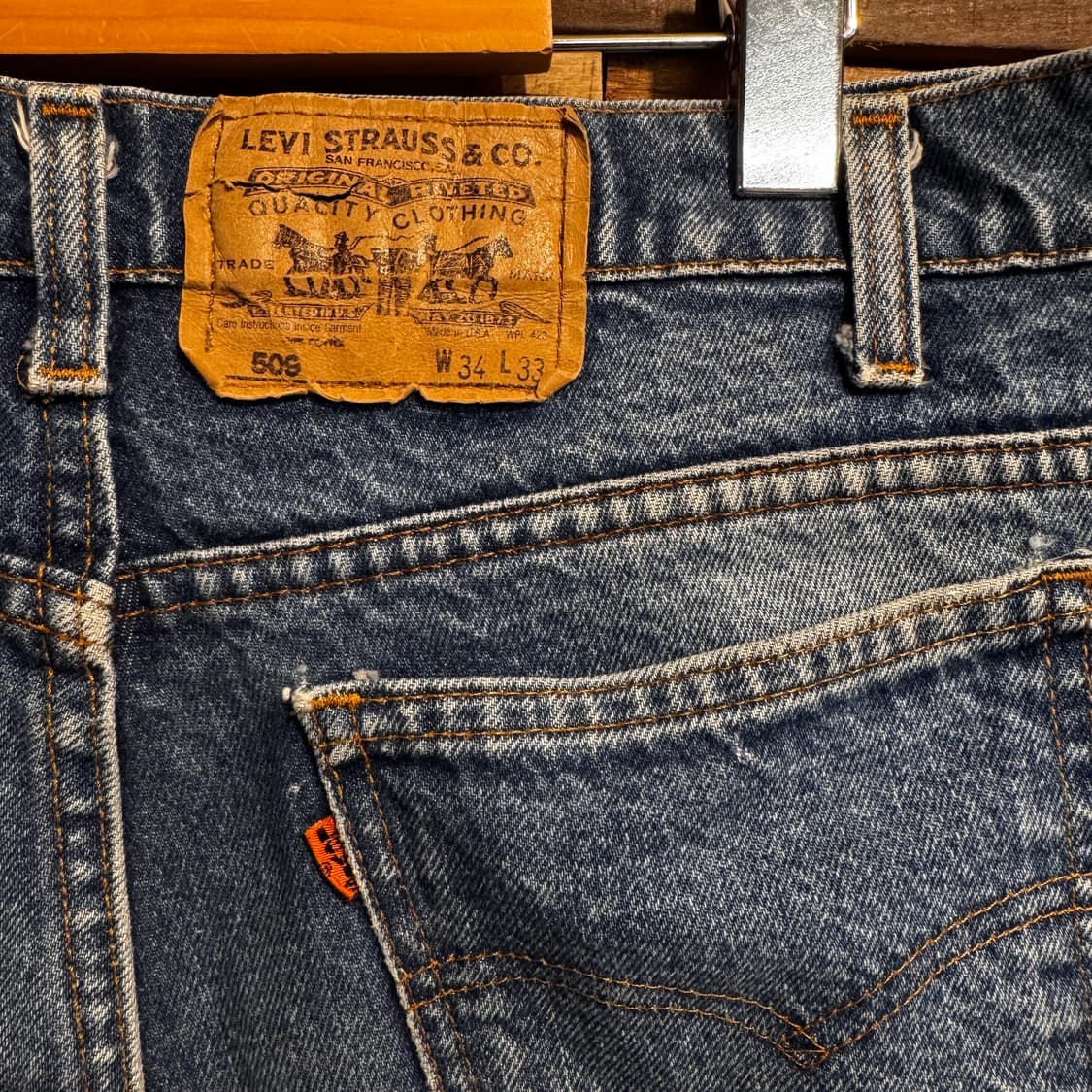 80s Levis Orange Tab 505  Made In USA 상품이미지8