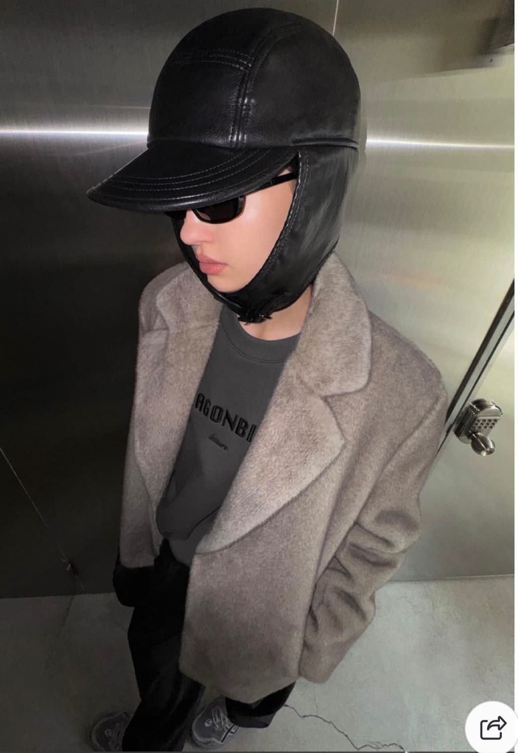 새상품) 드래곤블루스 레더 에비에이터 햇 트루퍼햇 가죽 귀달이 모자리 상품이미지6