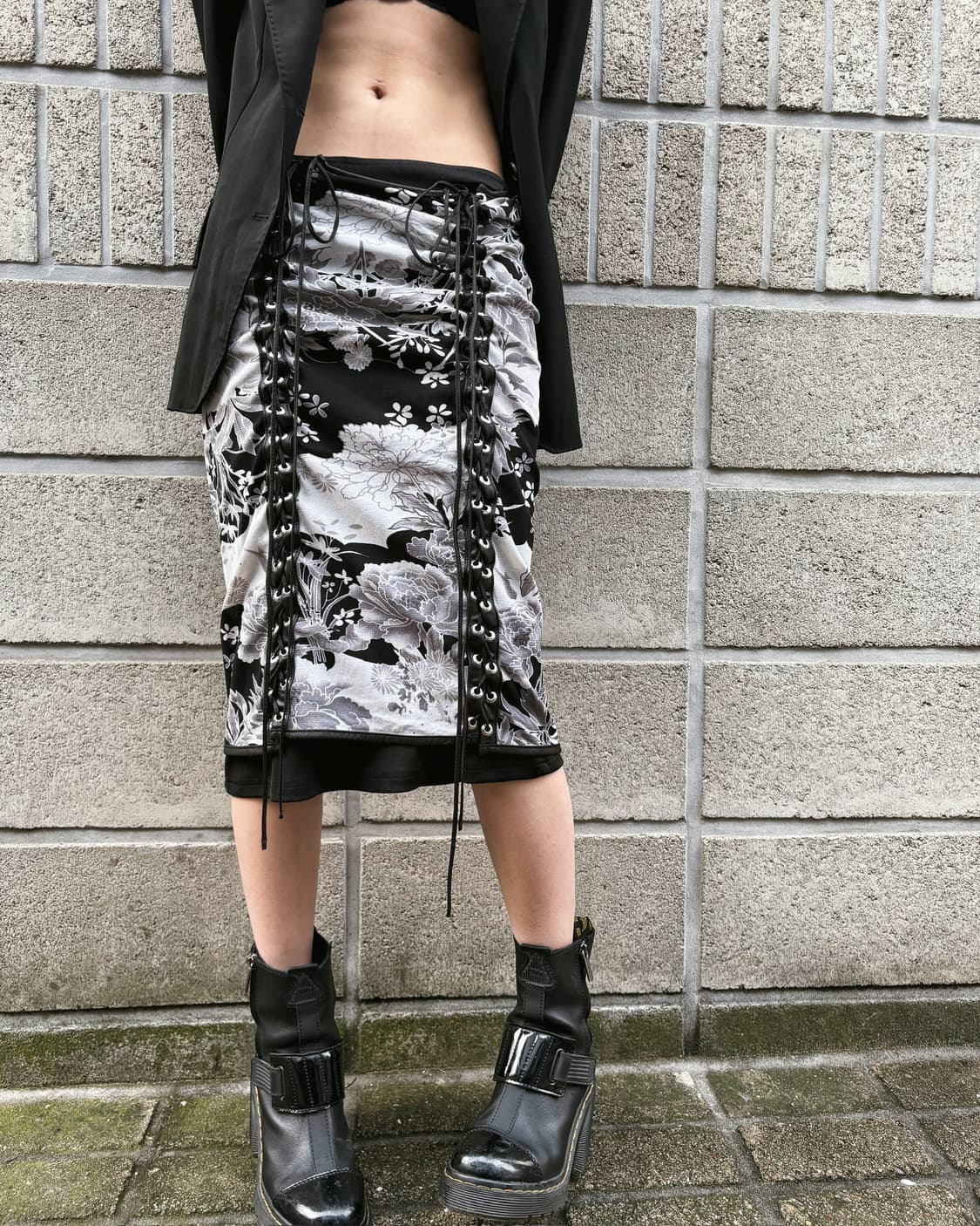 오즈온 아일렛 매쉬 오리엔탈 스커트 상품이미지2