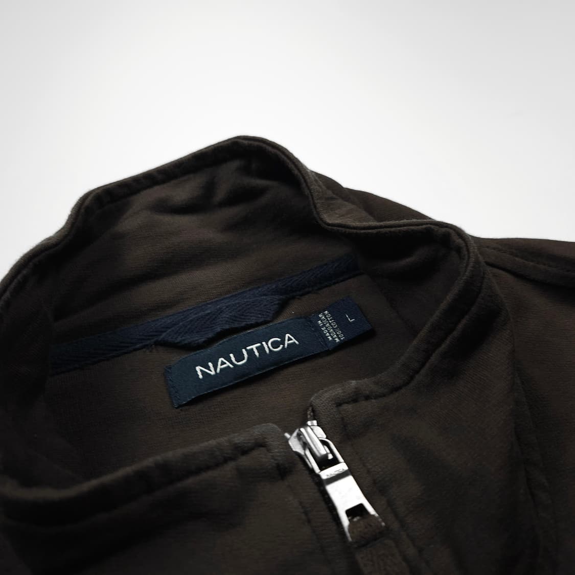 노티카 하이넥 풀오버 스웻 집업 자켓 다크 브라운 (XL) 상품이미지5