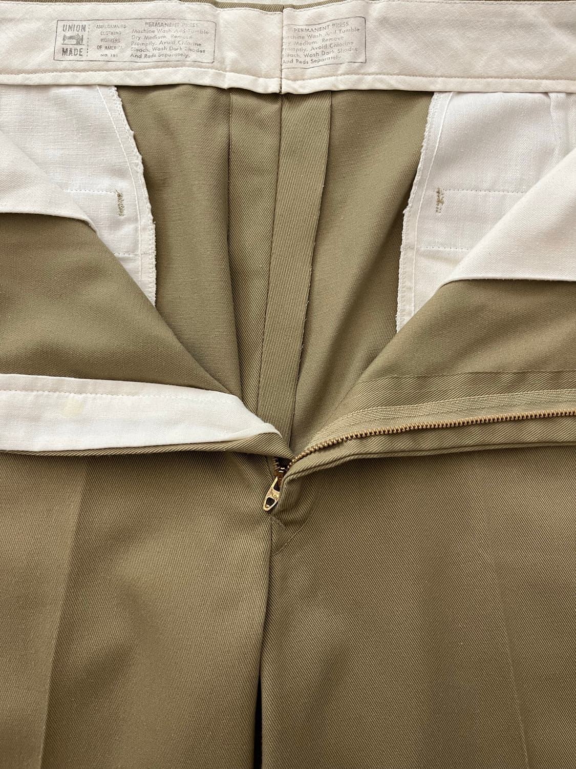 70s USA 빈티지 유니온 메이드 워크 치노 팬츠 상품이미지8