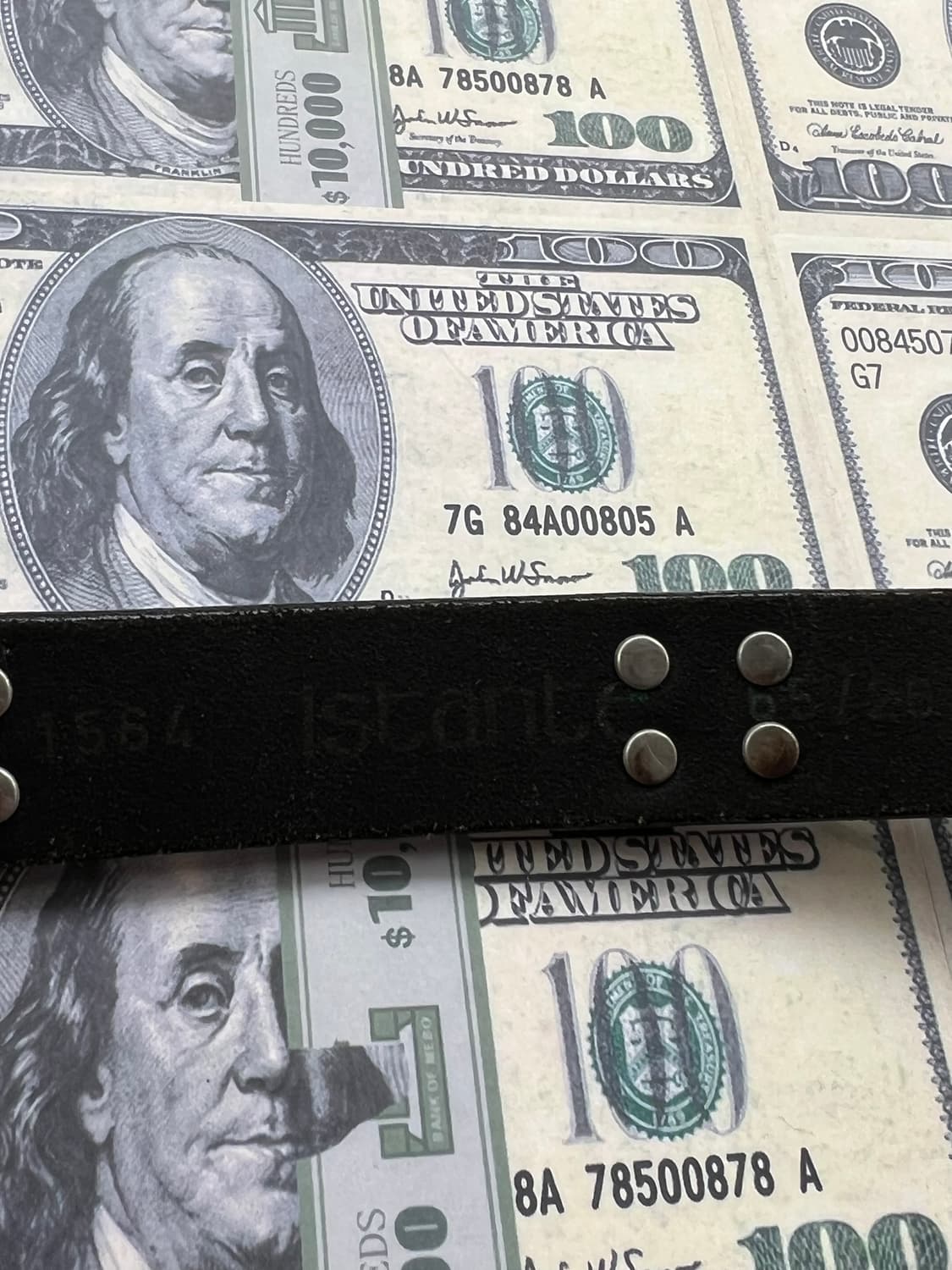 90's 이스탄테 베르사체 빈티지 스터드 레더 벨트 상품이미지7