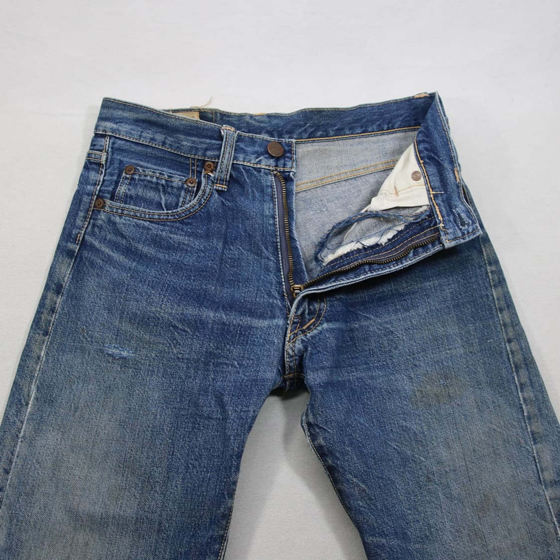 70's BIG JOHN 인디고 부츠컷 진 (여성용 26.5) 상품이미지4