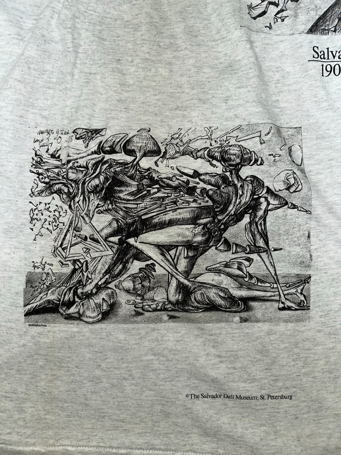 90s salvador dail art t shirt deadstock 상품이미지3