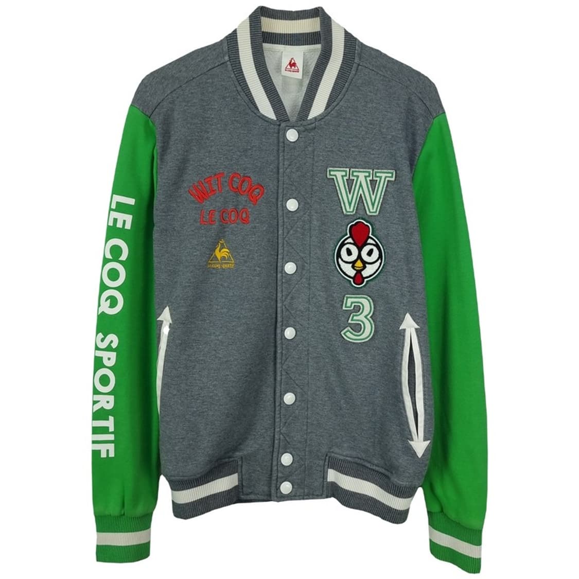 [르꼬끄] 멀티 패치 스웻 바시티 자켓 M19112 상품이미지2