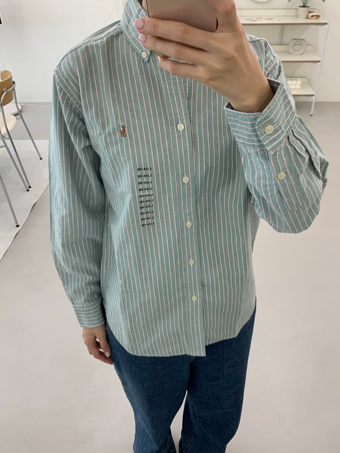 폴로 랄프로렌 보이즈 긴팔 셔츠 L(14-16) 상품이미지2