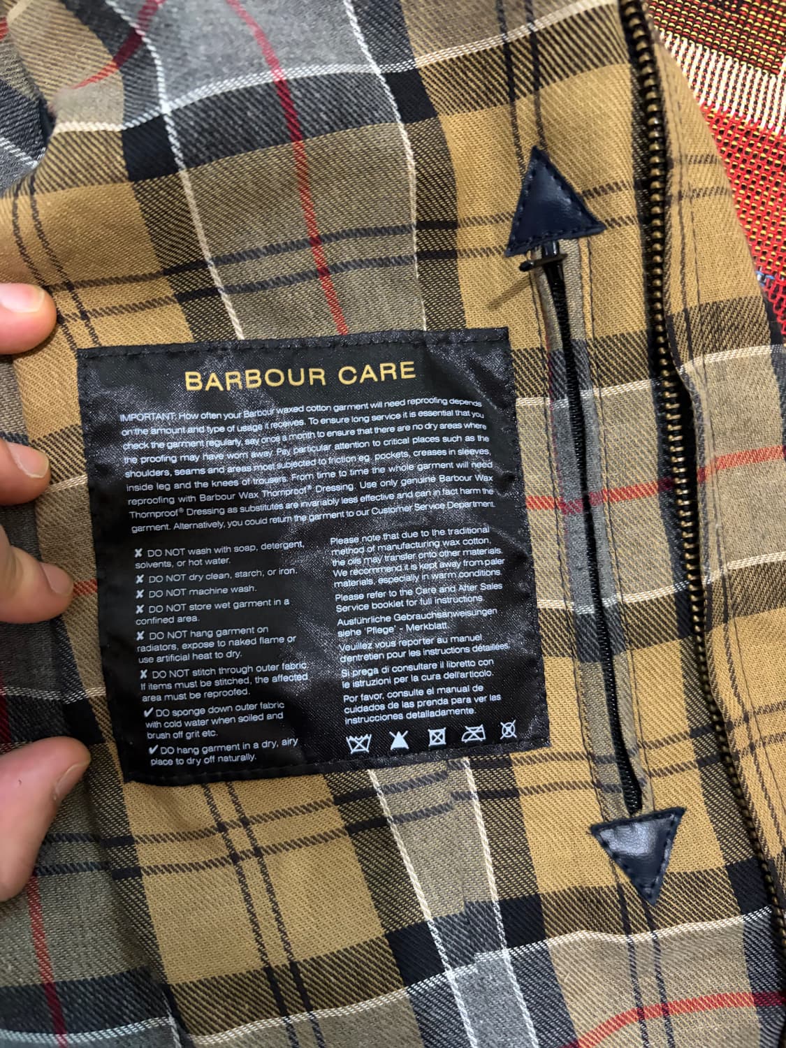 38) 바버 비데일 왁스자켓 네이비 상품이미지5