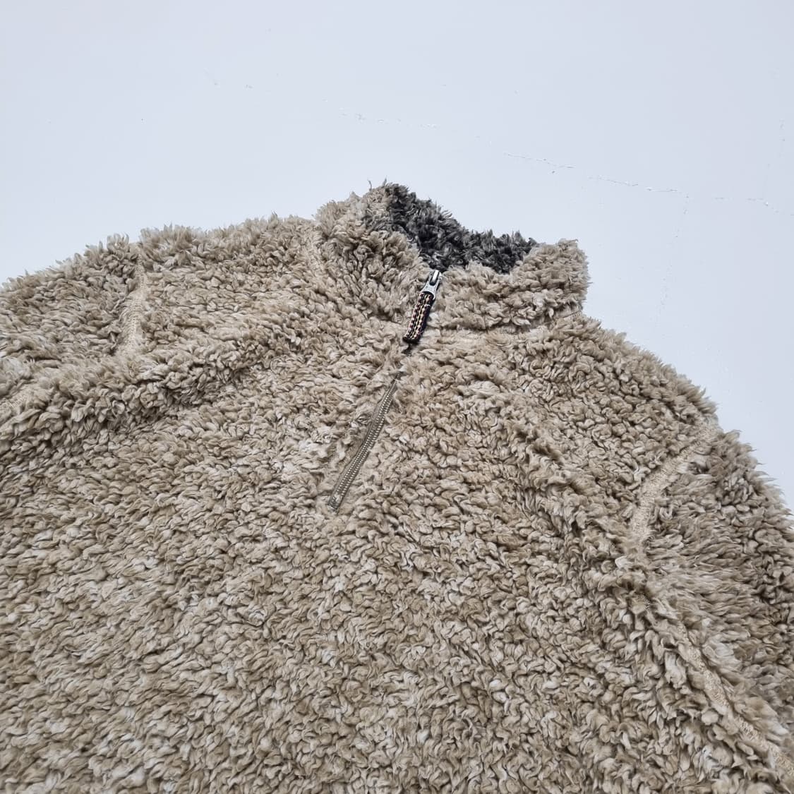 빈티지 딥파일 후리스 하프집 - L 상품이미지3