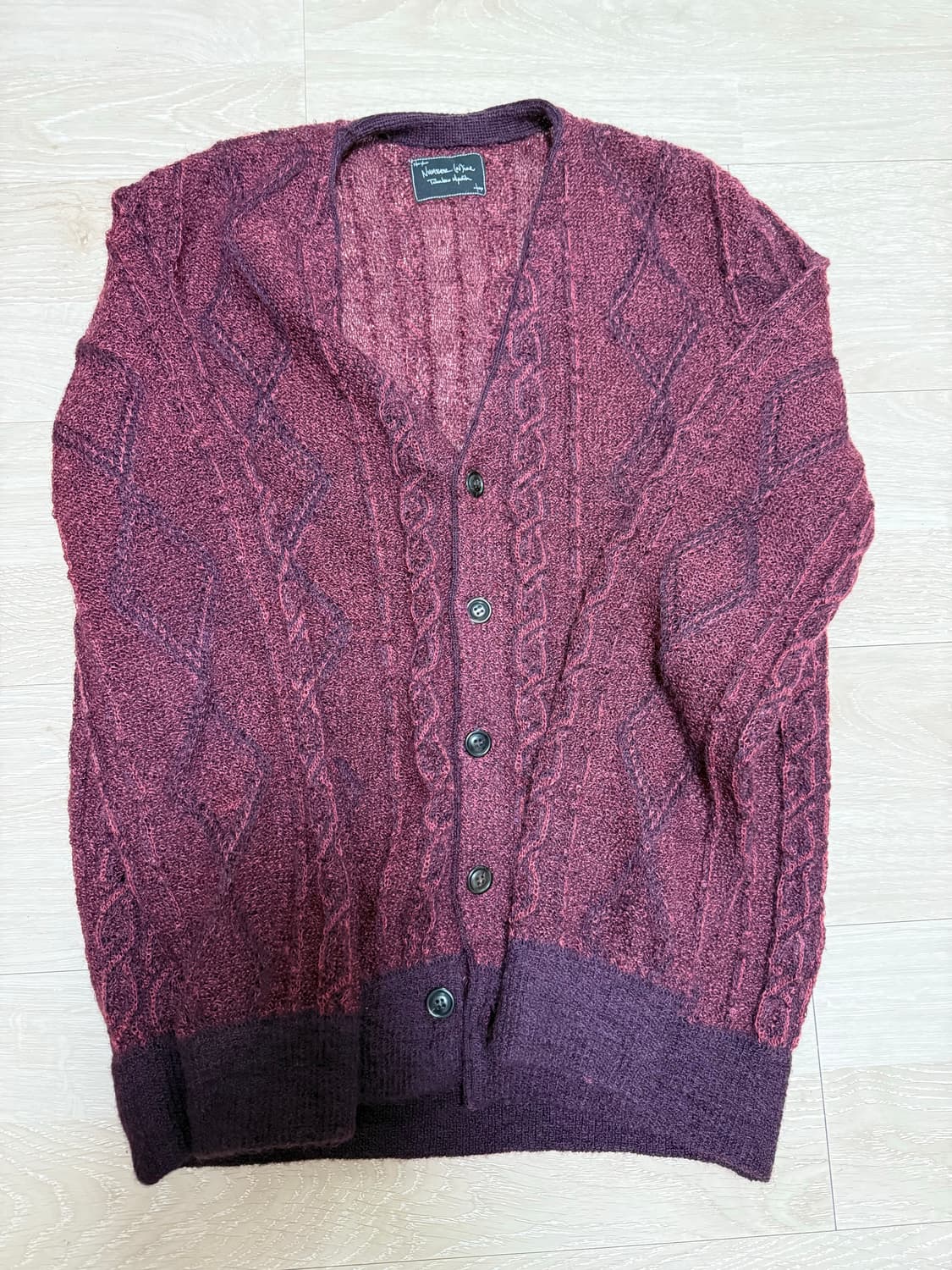 넘버나인 03aw 모헤어 가디건 상품이미지6