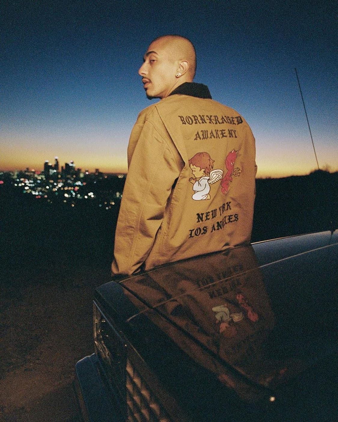 칼하트 x 본앤레이즈드 x 어웨이크 NY 초어자켓 브라운 XL 상품이미지6