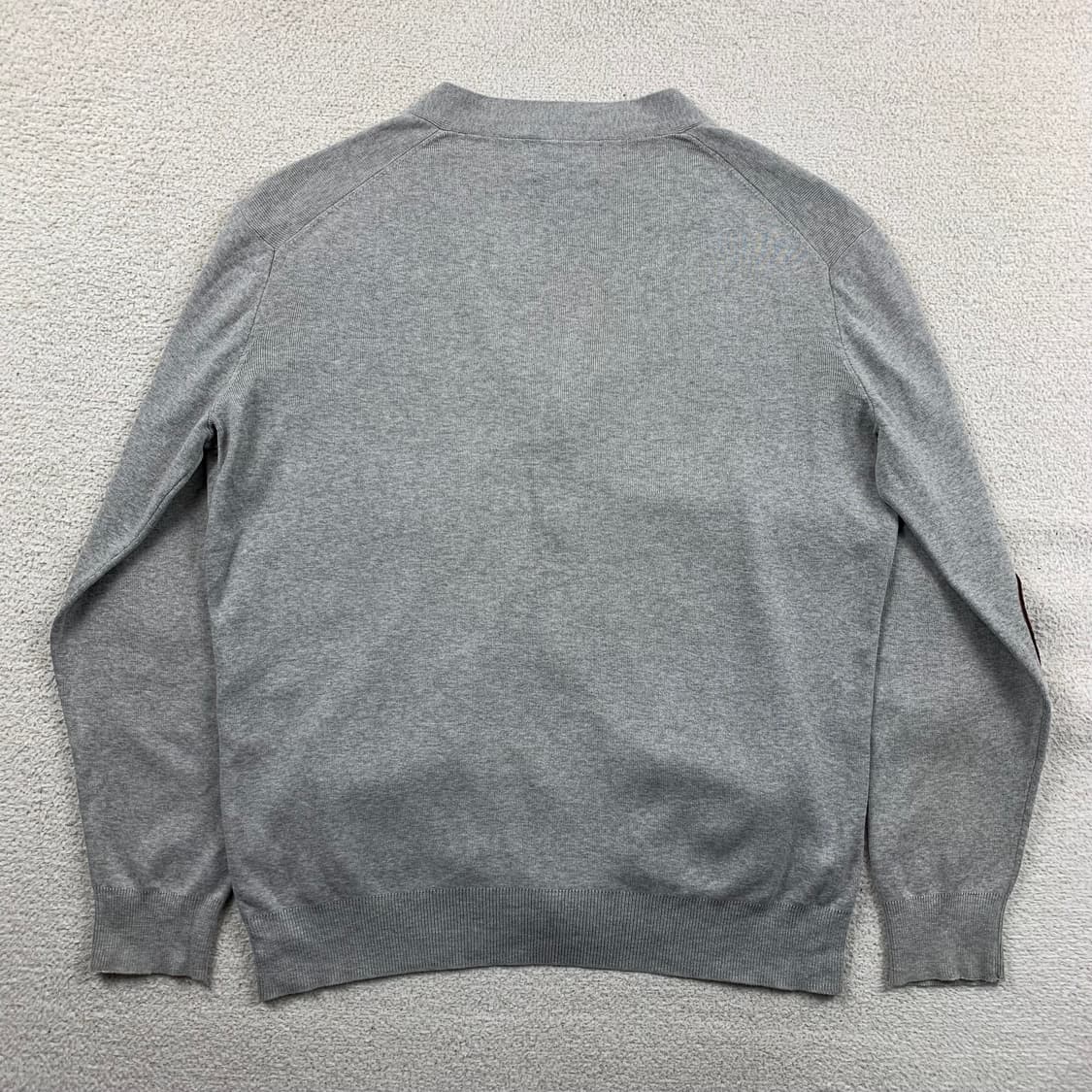 폴로 랄프로렌 포니로고 코듀로이 배색 피마코튼 가디건 그레이  상품이미지2