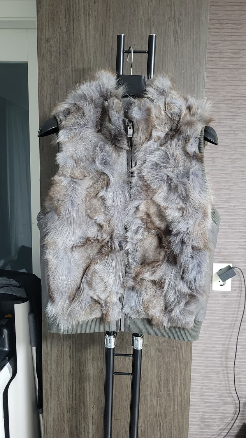 KASIBADY 카시바디  리얼양가죽  폭스털 베스트66-77사이즈 상품이미지1