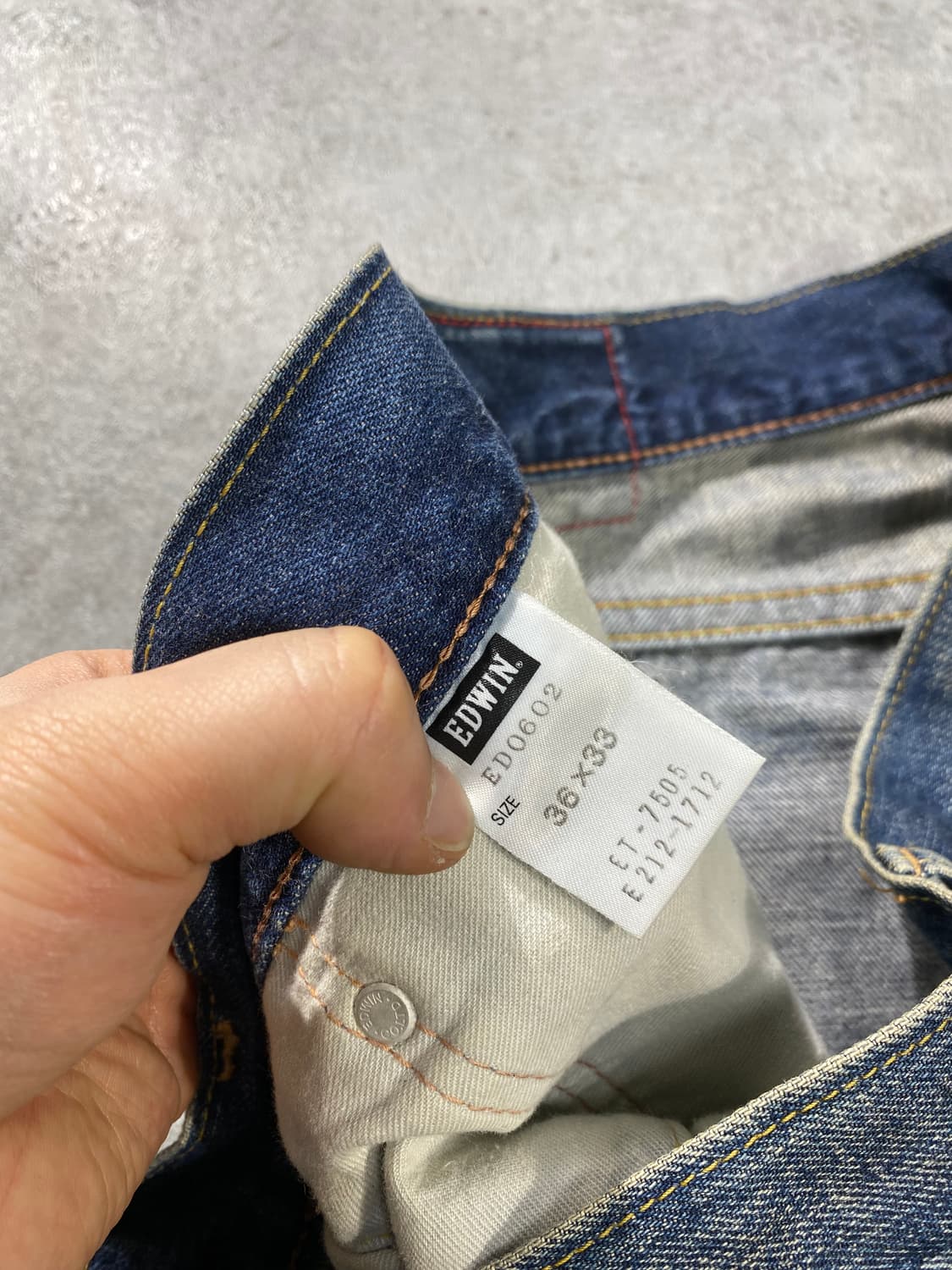 [36] Edwin 에드윈 루즈핏 셀비지 데님팬츠 상품이미지7