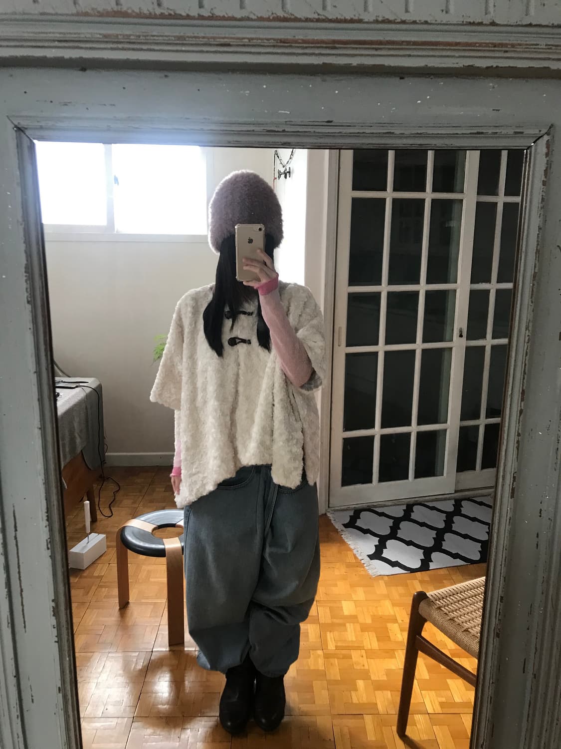  vintage fur beanie  상품이미지3